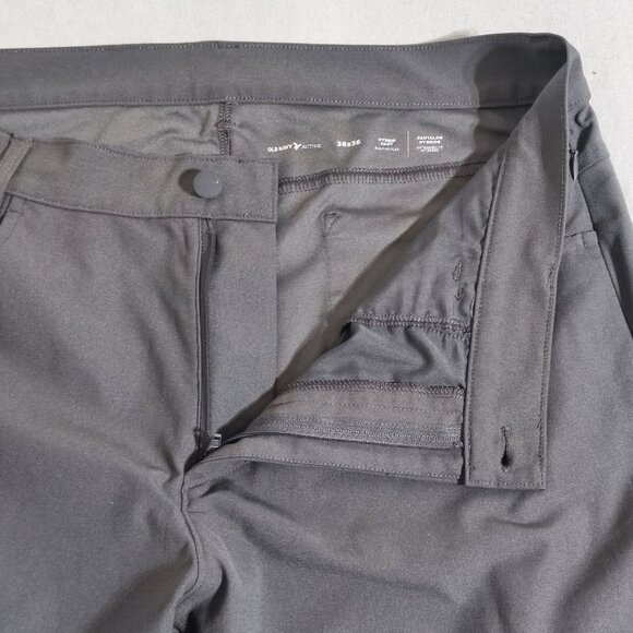 Old Navy Active Pants men's 36X36 grey colour active wear Hybrid polyester pants - Picture 9 of 12